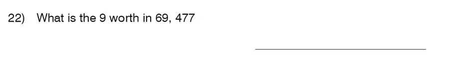Question 22 - King’s College School – 9 Plus Maths Practice Paper 2014