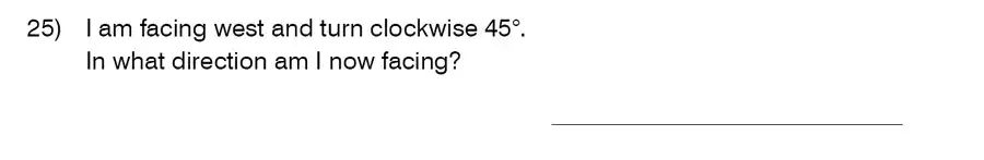 Question 25 - King’s College School – 9 Plus Maths Practice Paper 2014