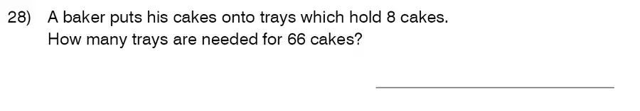 Question 28 - King’s College School – 9 Plus Maths Practice Paper 2014