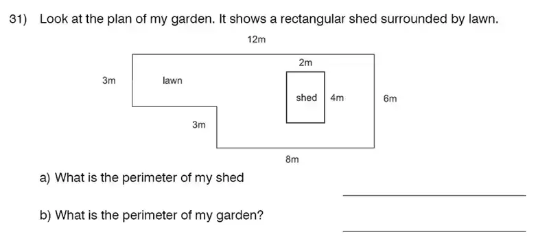 Question 31 - King’s College School – 9 Plus Maths Practice Paper 2014