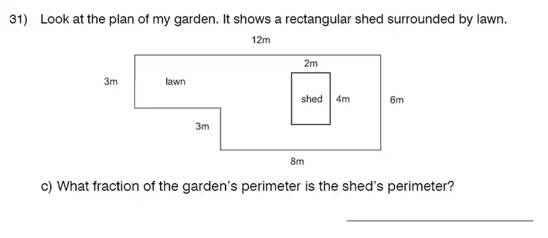 Question 32 - King’s College School – 9 Plus Maths Practice Paper 2014