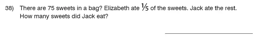 Question 40 - King’s College School – 9 Plus Maths Practice Paper 2014