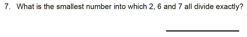 Question 7 - Kingston Grammar School – 10 Plus Maths Specimen Paper Deferred Entry