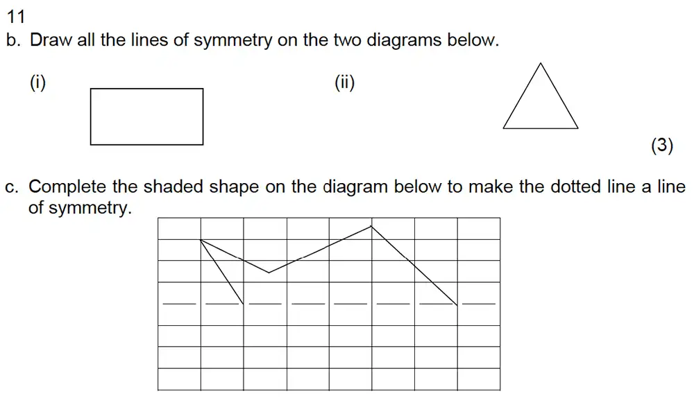 Question 14 - Leicester Grammar School – 10 Plus Maths Specimen Paper