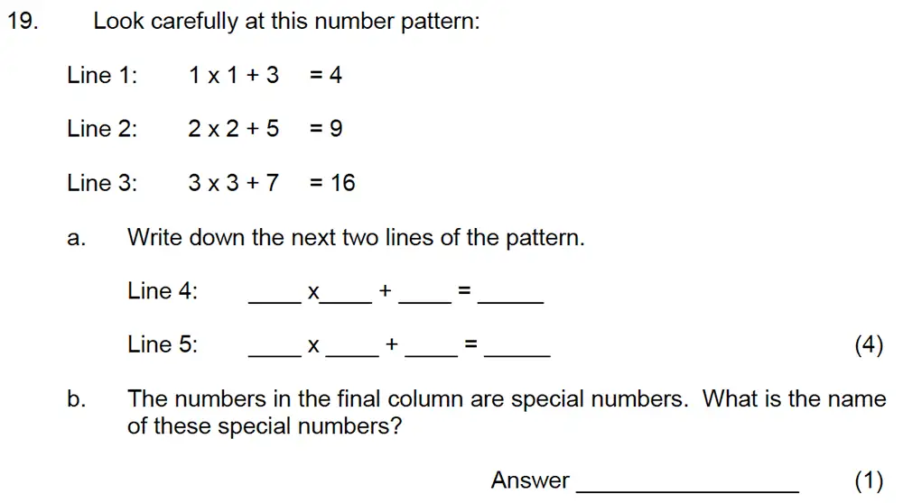 Question 23 - Leicester Grammar School – 10 Plus Maths Specimen Paper