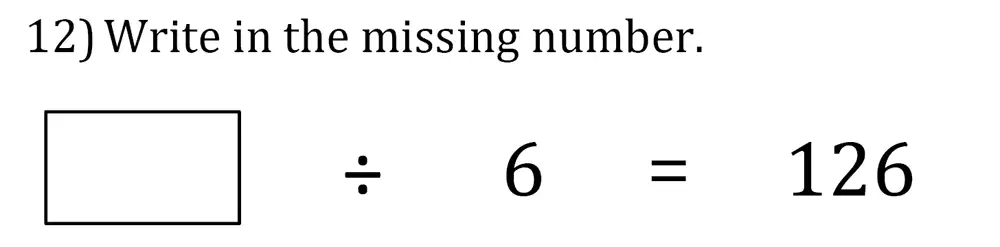 Question 12 - Magdalen College School – 8 Plus Maths Past paper