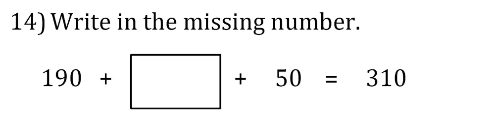 Question 14 - Magdalen College School – 8 Plus Maths Past paper