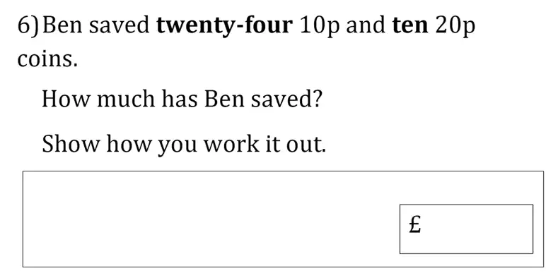Question 6 - Magdalen College School – 8 Plus Maths Past paper
