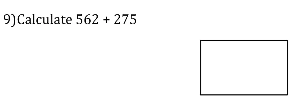 Question 9 - Magdalen College School – 8 Plus Maths Past paper