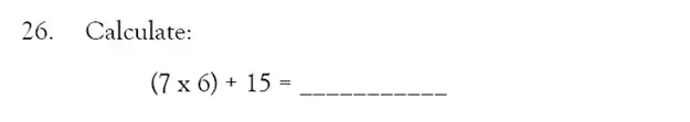 Question 26 - Magdalen College School – 9 Plus Maths Practice Paper