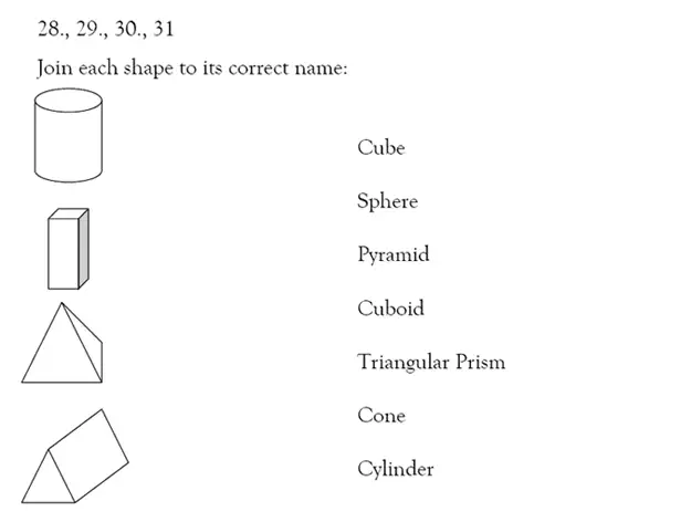 Question 28 - Magdalen College School – 9 Plus Maths Practice Paper