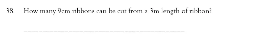 Question 35 - Magdalen College School – 9 Plus Maths Practice Paper