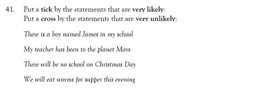 Question 38 - Magdalen College School – 9 Plus Maths Practice Paper