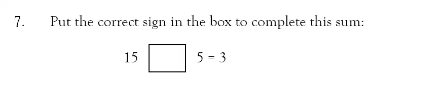 Question 7 - Magdalen College School – 9 Plus Maths Practice Paper