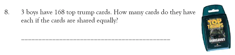 Question 8 - Magdalen College School – 9 Plus Maths Practice Paper