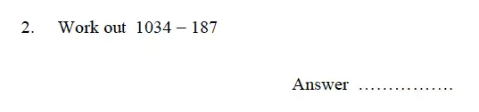 Question 2 - Oundle School – 9 Plus Maths Practice Paper 2012