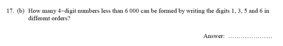Question 22 - Oundle School – 9 Plus Maths Practice Paper 2012