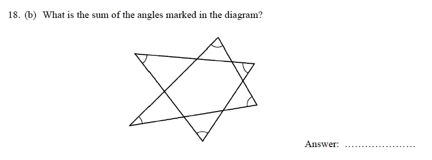 Question 25 - Oundle School – 9 Plus Maths Practice Paper 2012