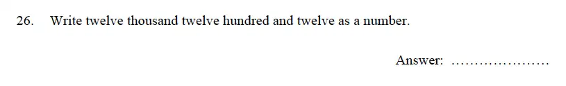Question 35 - Oundle School – 9 Plus Maths Practice Paper 2012