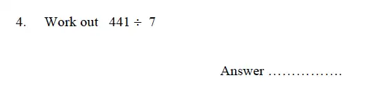 Question 4 - Oundle School – 9 Plus Maths Practice Paper 2012