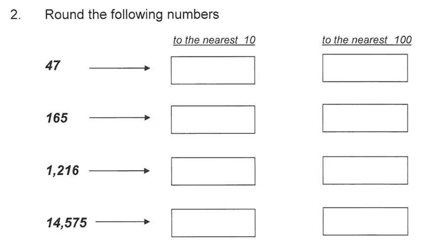 Question 2 - Solihull School – 10 Plus Maths Sample Paper 1