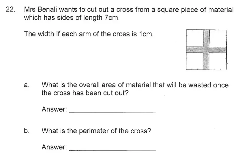 Question 25 - Solihull School – 10 Plus Maths Sample Paper 2