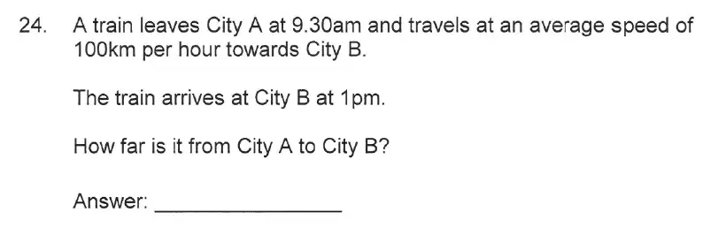 Question 27 - Solihull School – 10 Plus Maths Sample Paper 2