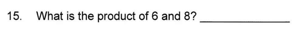 Question 15 - Solihull School – 8 Plus Maths Practice Paper 1