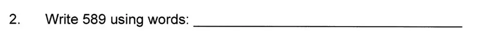 Question 2 - Solihull School – 8 Plus Maths Practice Paper 1