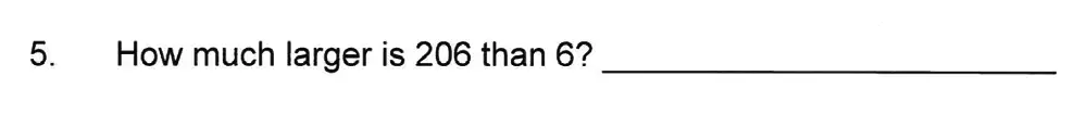 Question 5 - Solihull School – 8 Plus Maths Practice Paper 1