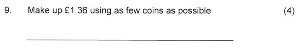 Question 10 - Solihull School – 8 Plus Maths Practice Paper 2