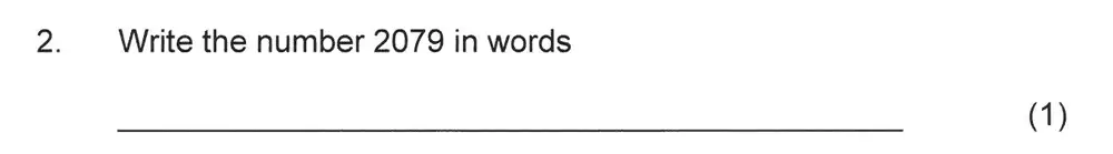Question 3 - Solihull School – 8 Plus Maths Practice Paper 2