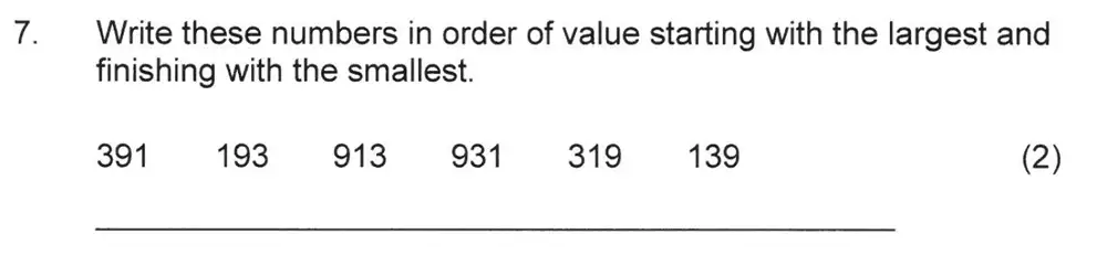 Question 8 - Solihull School – 8 Plus Maths Practice Paper 2