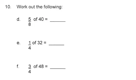 Question 11 - Solihull School – 9 Plus Maths Sample Paper 1
