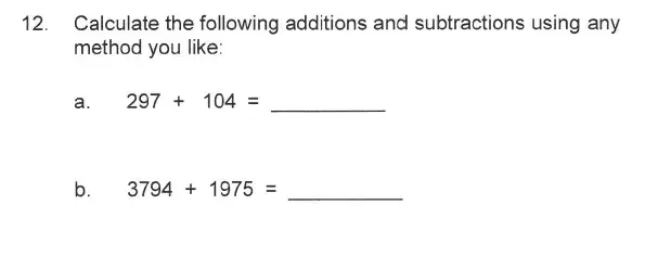 Question 13 - Solihull School – 9 Plus Maths Sample Paper 1