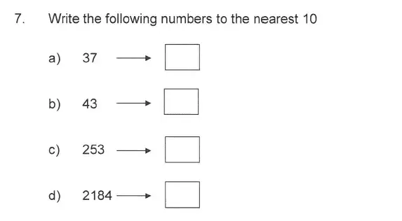 Question 7 - Solihull School – 9 Plus Maths Sample Paper 1