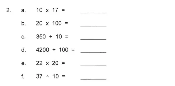 Question 2 - Solihull School – 9 Plus Maths Sample Paper 2