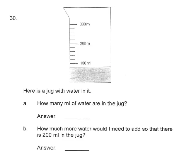 Question 35 - Solihull School – 9 Plus Maths Sample Paper 2
