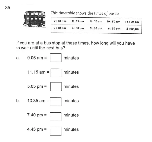 Question 41 - Solihull School – 9 Plus Maths Sample Paper 2