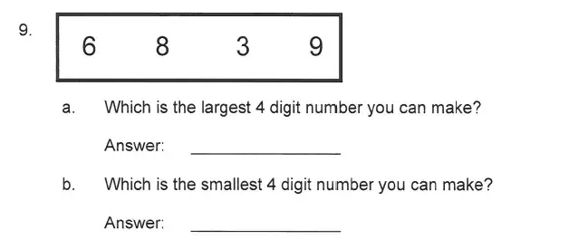 Question 9 - Solihull School – 9 Plus Maths Sample Paper 2