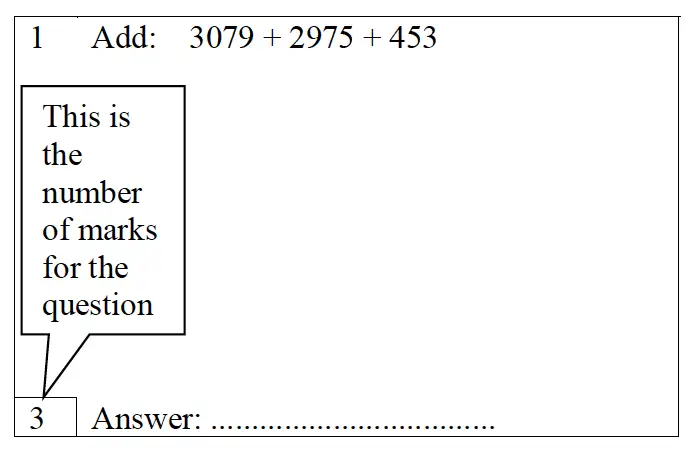 Question 1 - Trinity School – 10 Plus Maths Practice Paper