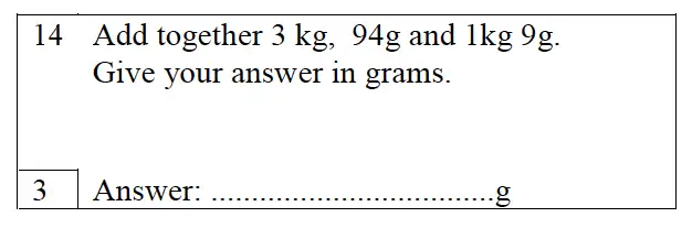 Question 14 - Trinity School – 10 Plus Maths Practice Paper