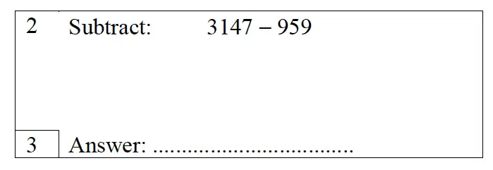 Question 2 - Trinity School – 10 Plus Maths Practice Paper