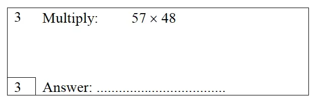 Question 3 - Trinity School – 10 Plus Maths Practice Paper