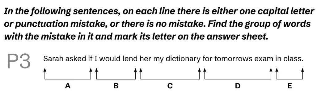 Question English(P03) - BUCKS 11 Plus Exam Practice Papers 2026 - Pack 1 - Paper 1 - English & VR