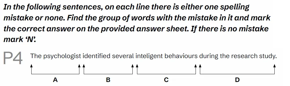 Question English(P04) - BUCKS 11 Plus Exam Practice Papers 2026 - Pack 1 - Paper 1 - English & VR