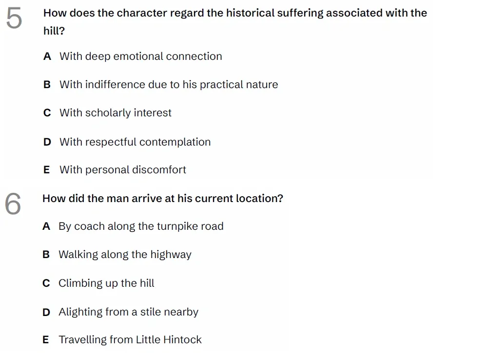 Question English(05 & 06) - BUCKS 11 Plus Exam Practice Papers 2026 - Pack 1 - Paper 1 - English & VR