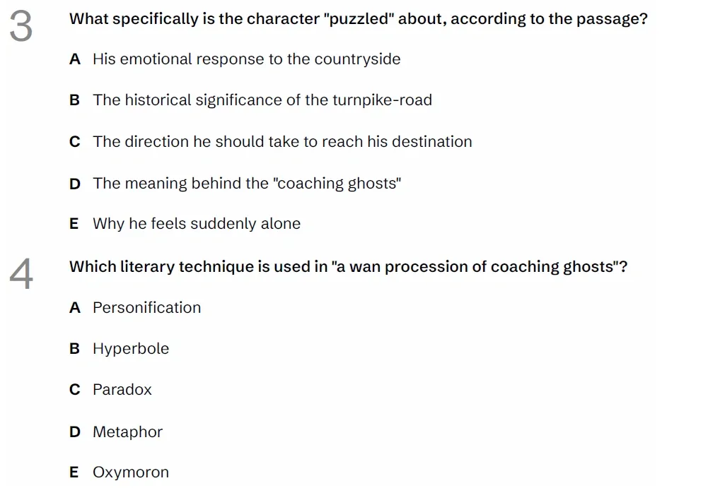 Question English(03 & 04) - BUCKS 11 Plus Exam Practice Papers 2026 - Pack 1 - Paper 1 - English & VR