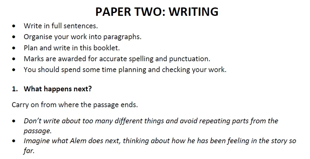 Writing task 07 - Merchant Taylors’ School – 11+ English Entrance Examination – 2021