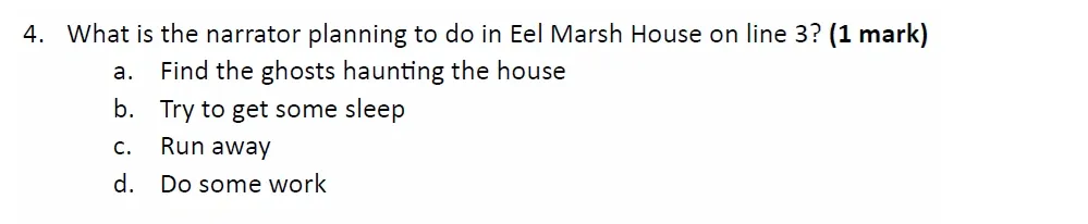 Question 04 - Withington Girls School – 11+ English Entrance Examination – 2023